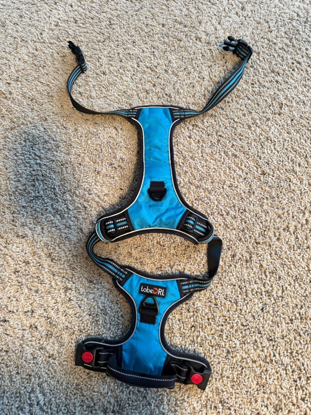 tobeR! Blue Reflective Dog Harness